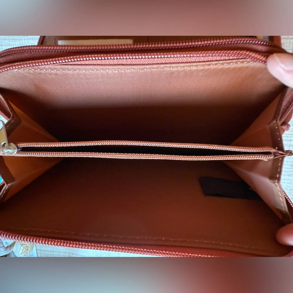NWT Mundi Rust Clutch Wristlet